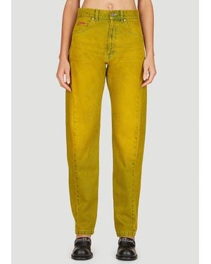 Martine Rose Twist Seam Jeans - Yellow