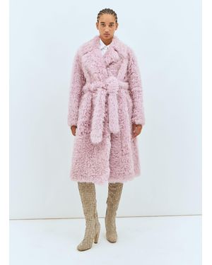 Bottega Veneta Shearling Coat - Pink
