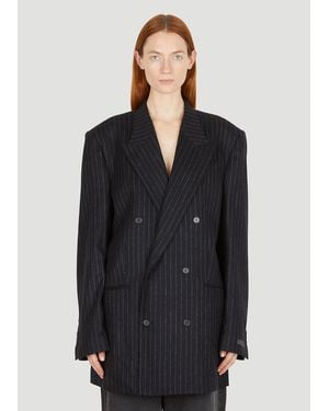 Eytys Pinstripe Milo Blazer - Black