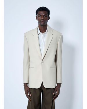 Saint Laurent Yves Single-Breasted Blazer - White