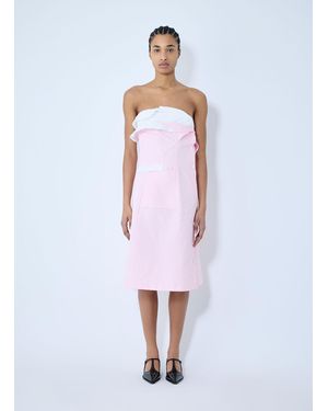 Miu Miu Poplin Dress - White