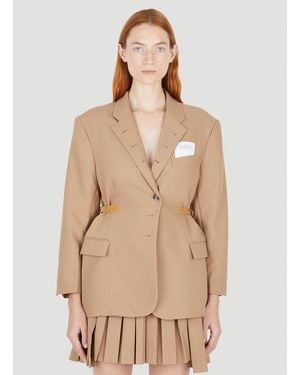 ROKH Multi Buttonhole Blazer - Natural