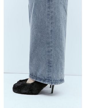 Stella McCartney Ryder Faux Fur High Heels - Blue