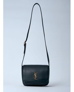 Saint Laurent Nikki Leather Saddlebag - Blue