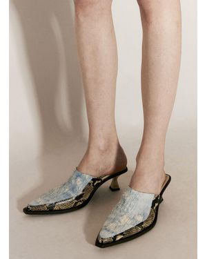 Eytys Nico Heeled Mules - Natural