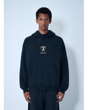 Balenciaga x Lamborghini Automobili Lamborghini Hooded Sweatshirt - Blue