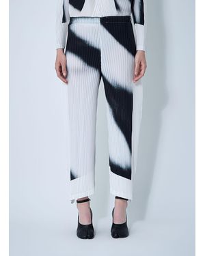 Issey Miyake Shadow Study Trousers - Blue