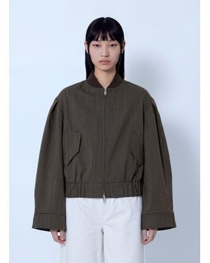 Ganni Light Wool Melange Boxy Jacket - Black