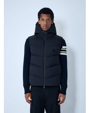 Moncler Hooded Guersace Gilet - Blue
