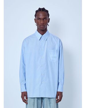 MM6 by Maison Margiela Classic Cotton Poplin Shirt - Blue