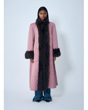 Chloé Long Hybrid Coat - White