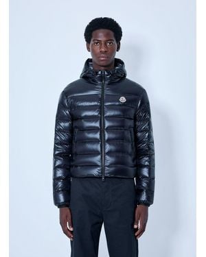 Moncler Forzo Hooded Packable Short Down Jacket - Blue