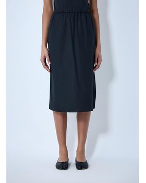 Rier Elasticated Waist Midi Skirt - Blue