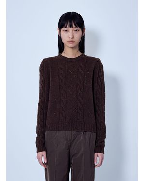 Max Mara Cable Knit Sweater - Blue