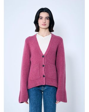 KHAITE Scarlet Cardigan - Pink