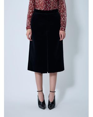 Saint Laurent Tailored Cropped Cotton Trousers - Black