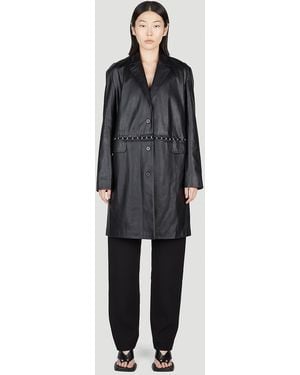 Paris Georgia Basics Faux Leather Jacket - Blue