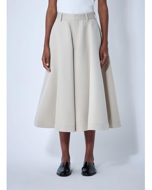 Bottega Veneta Silk-And-Cotton-Twill Culotte - White