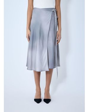 Acne Studios Satin Wrap Skirt - Blue
