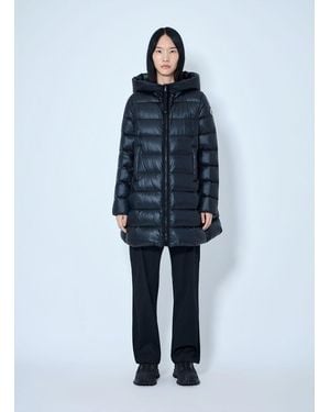 Moncler Suyenne Long Parka Jacket - Blue