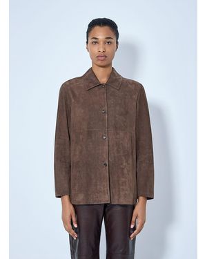 Max Mara Suede Shirt Jacket - Brown