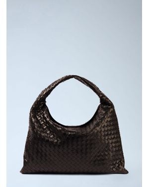 Bottega Veneta Large Hop Shoulder Bag - Grey