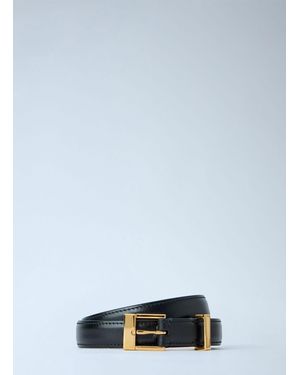 KHAITE Manhattan Leather Belt - Blue