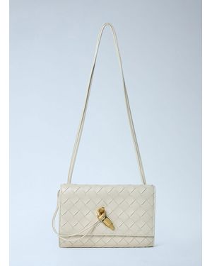 Bottega Veneta Andiamo Messenger Crossbody Bag - Blue