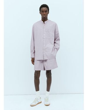 Tekla X Birkenstock Band Collar Shirt - Blue