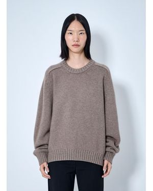 KHAITE Mae Cashmere Jumper - Grey