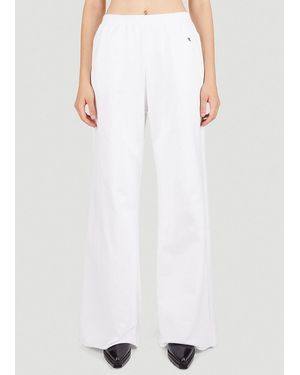 Raf Simons Wide Leg Track Pants - White