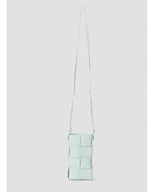 Bottega Veneta Intreccio Phone Pouch - White