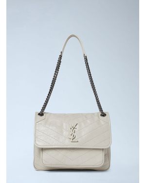Saint Laurent Medium Niki Shoulder Bag - White
