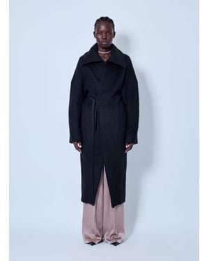 Rick Owens Dracucollar Belted Coat - Blue