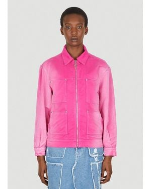 Lourdes Trucker Jacket - Pink