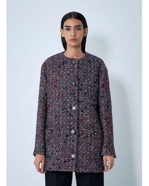 Gucci Wool Boucle Jacket - Blue