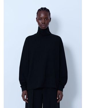 The Row Kelta Turtleneck Top - Blue