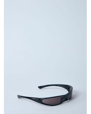 Balenciaga Blade Rectangle Sunglasses - White