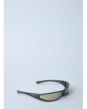 Balenciaga Blade Rectangle Sunglasses - White