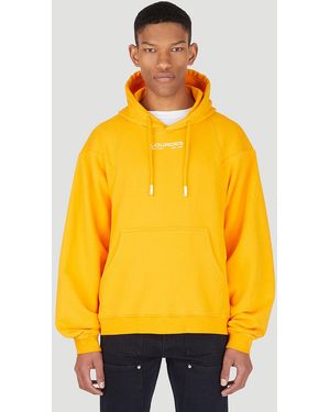 Lourdes Logo Hooded Sweatshirt - Yellow