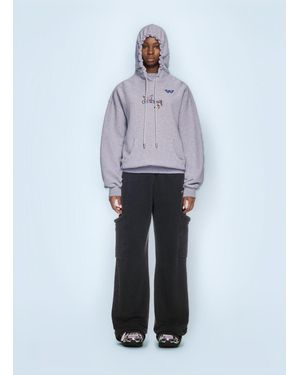 Off-White c/o Virgil Abloh Bookish Butterfly Hooded Sweatshirt - White