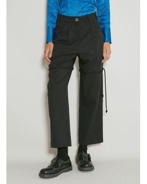Song For The Mute Straight Leg Suit Trousers - Blue