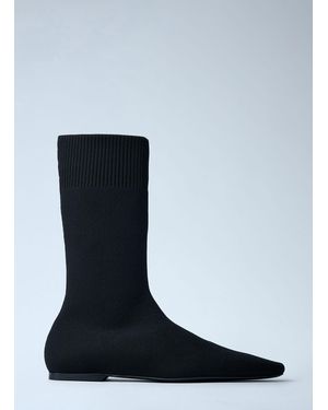TOTEME Knit Sock Boots - Blue