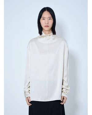 TOTEME Slouch-Neck Blouse - White