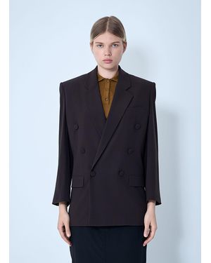 Saint Laurent Silk Blazer - Blue