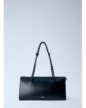 Jil Sander Tangle Tent Leather Shoulder Bag - Blue