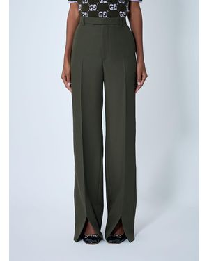 Gucci Tailored Wool Trousers - Green