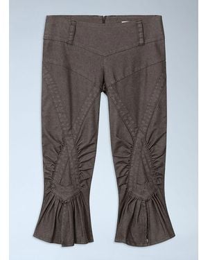 Miss Sixty Cropped Flared Jeans - Gray