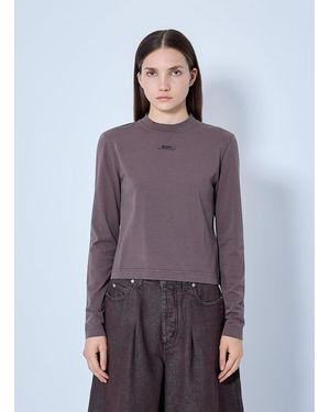 Jacquemus Gros Grain Short-Sleeve T-Shirt - Purple