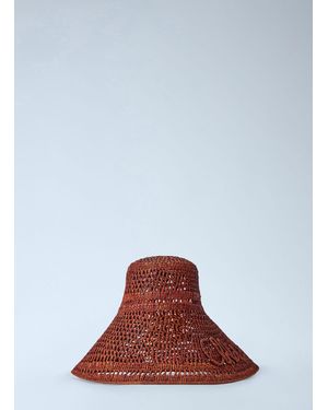 Chloé Chloé Raffia Capeline Hat - Brown